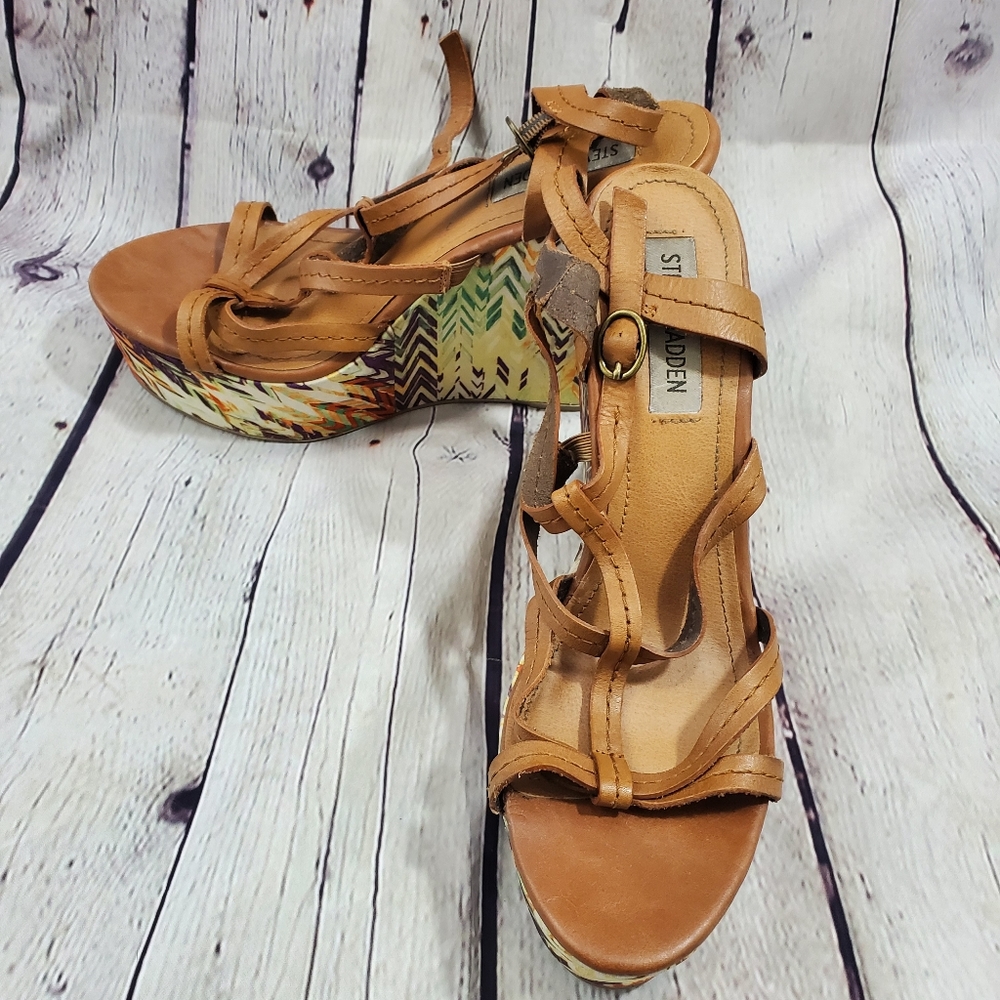 Steve madden colorful wedges